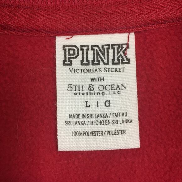 Pink By VS | Razorbacks Zip Up Sweater | Sz L - Picture 4 of 4